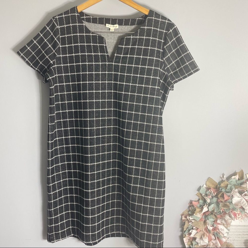 Jane and Delancey Casual Tunic Shirt Stretch Dress Size L NWOT - Picture 2 of 8